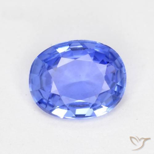 0.50ct Naturel Bleu bébé Saphir, ovale, VVS
