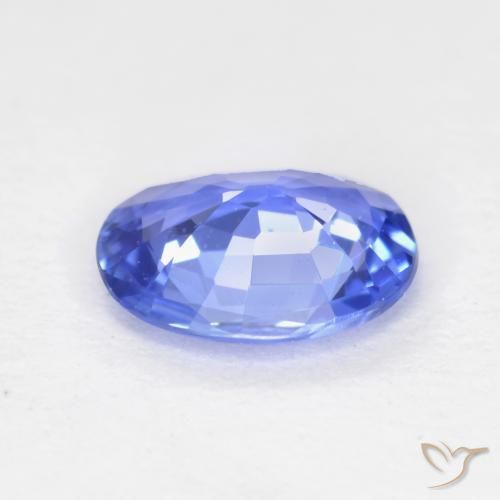 Saphir Bleu bébé naturelle ovale, 0.50 ct, VVS