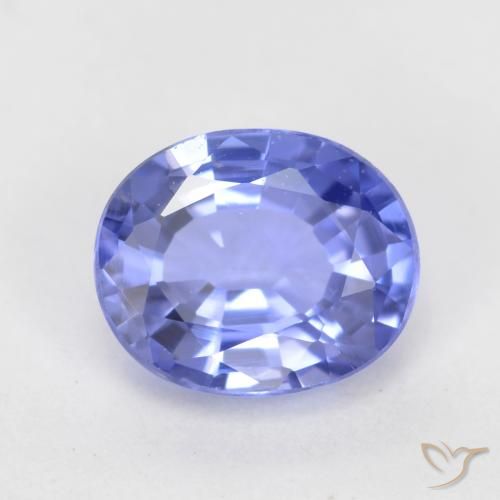 0.77ct Naturel Bleu violet intense Saphir, ovale, VS