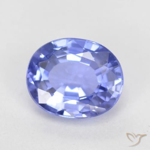 Saphir Bleu violet intense naturelle ovale, 0.77 ct, VS