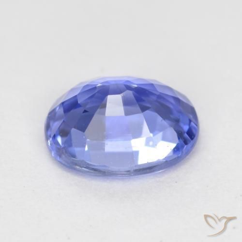 Saphir Bleu violet intense naturelle ovale, 0.77 ct, VS