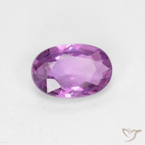 Saphir Pourpre électrique naturelle ovale, 0.45 ct, VS