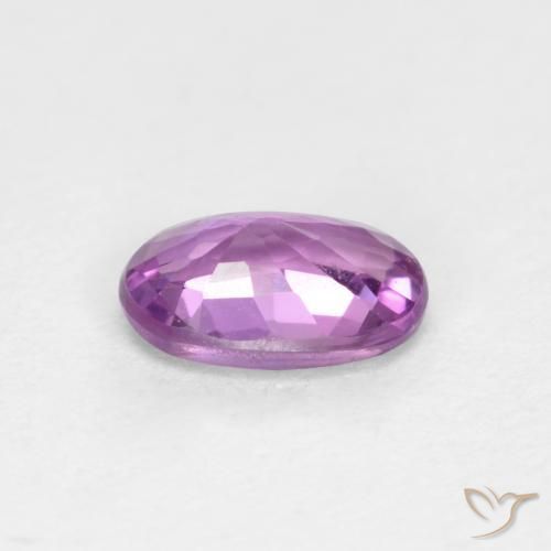 Saphir Pourpre électrique naturelle ovale, 0.45 ct, VS