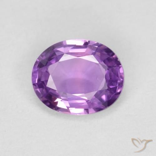 0.43ct Naturel Pourpre violacé moyen Saphir, ovale, VVS-VS
