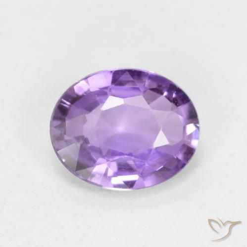 0.46ct Naturel Violet rose moyen Saphir, ovale, VVS-VS