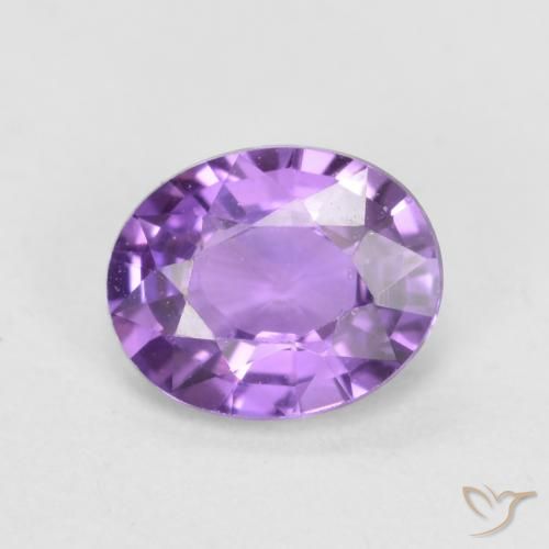 0.51ct Naturel Violet rose moyen Saphir, ovale, VVS-VS