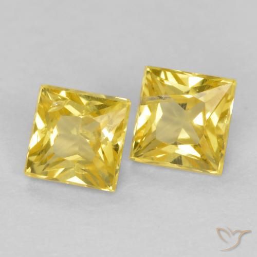 Shop natural 0.52ct Jaune Toscane Saphir gems, Carré, from Tanzanie at GemSelect. In stock, global shipping!