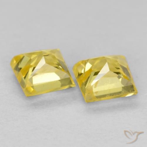 Shop natural 0.52ct Jaune Toscane Saphir gems, Carré, from Tanzanie at GemSelect. In stock, global shipping!
