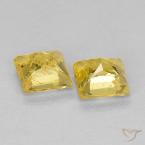 Shop natural 0.59ct Jaune Toscane Saphir gems, Carré, from Tanzanie at GemSelect. In stock, global shipping!