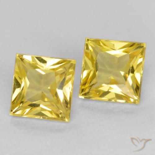 Shop natural 0.58ct Jaune Toscane Saphir gems, Carré, from Tanzanie at GemSelect. In stock, global shipping!