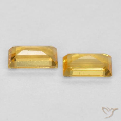 Shop natural 0.47ct Orange Doré Saphir gems, Baquette, from Tanzanie at GemSelect. In stock, global shipping!