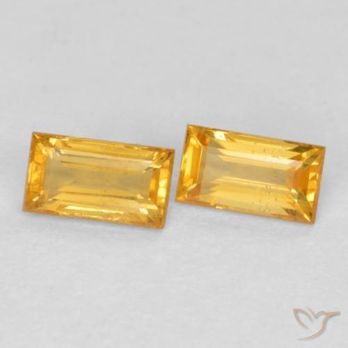 Shop natural 0.50ct Doré moyen Saphir gems, Baquette, from Tanzanie at GemSelect. In stock, global shipping!