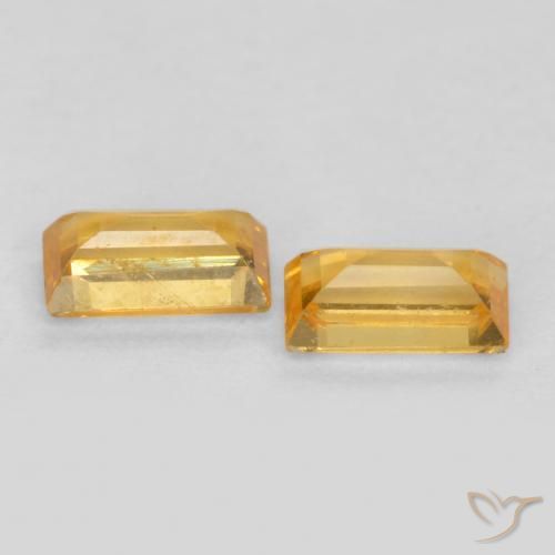 Shop natural 0.50ct Doré moyen Saphir gems, Baquette, from Tanzanie at GemSelect. In stock, global shipping!