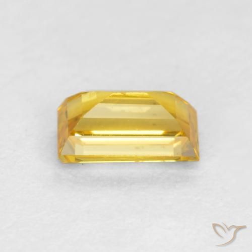 Saphir Doré naturelle Baquette, 0.41 ct, VS