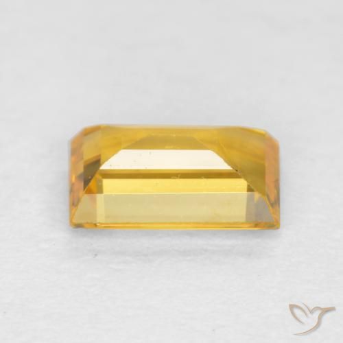 Saphir Doré moyen naturelle Baquette, 0.42 ct, VS