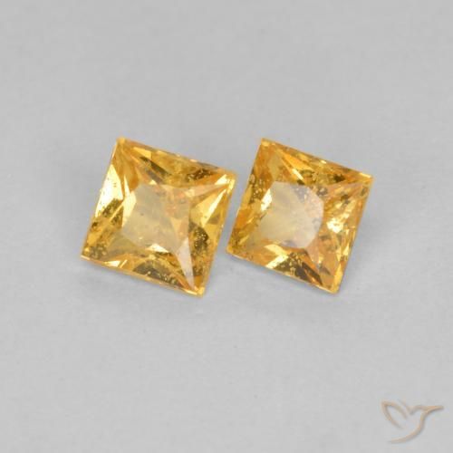 Shop natural 0.52ct Orange-or Saphir gems, Carré, from Tanzanie at GemSelect. In stock, global shipping!