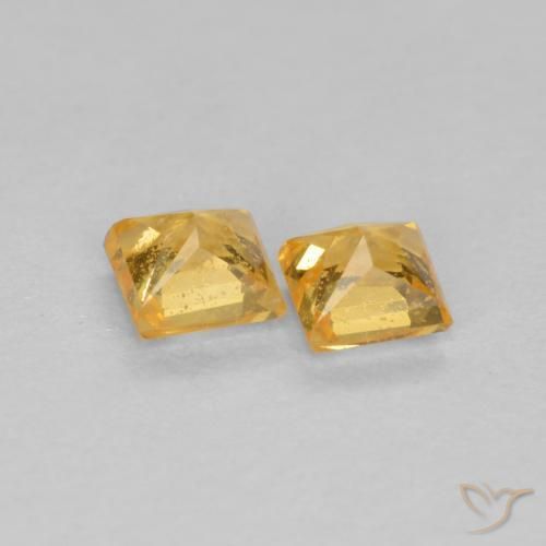 Shop natural 0.52ct Orange-or Saphir gems, Carré, from Tanzanie at GemSelect. In stock, global shipping!