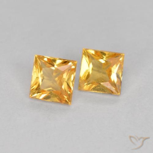 Shop natural 0.52ct Orange-or Saphir gems, Carré, from Tanzanie at GemSelect. In stock, global shipping!