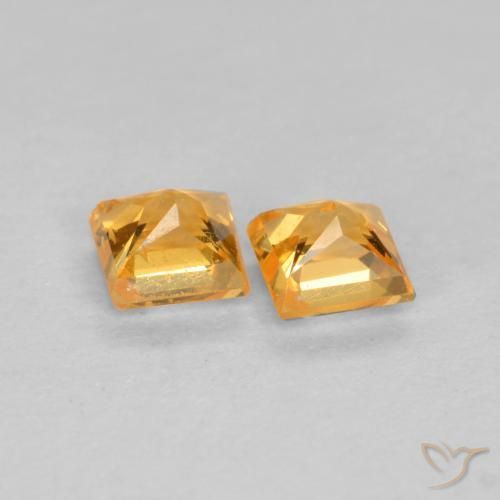 Shop natural 0.57ct Orange moyen Saphir gems, Carré, from Tanzanie at GemSelect. In stock, global shipping!