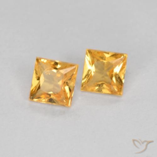 Shop natural 0.47ct Orange moyen Saphir gems, Carré, from Tanzanie at GemSelect. In stock, global shipping!