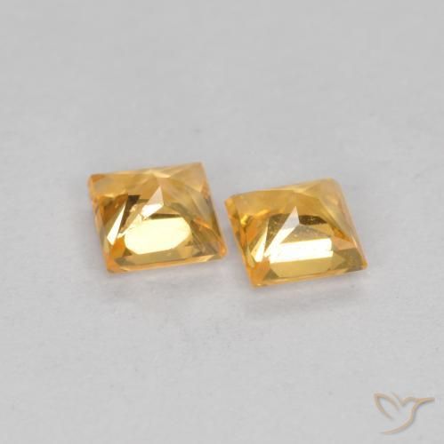 Shop natural 0.47ct Orange moyen Saphir gems, Carré, from Tanzanie at GemSelect. In stock, global shipping!