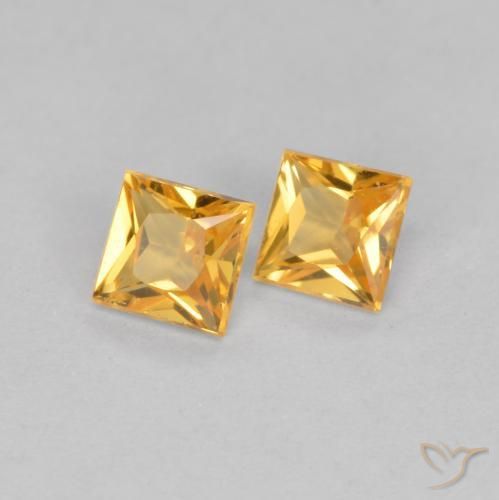 Shop natural 0.47ct Orange-or Saphir gems, Carré, from Tanzanie at GemSelect. In stock, global shipping!