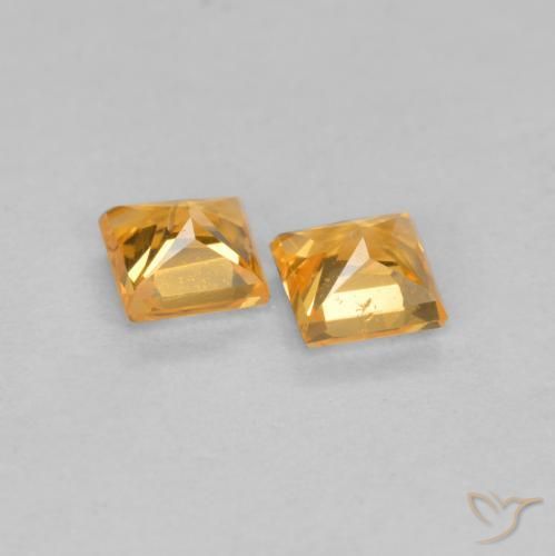 Shop natural 0.45ct Orange-or Saphir gems, Carré, from Tanzanie at GemSelect. In stock, global shipping!