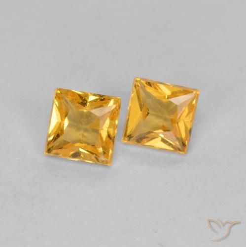 Shop natural 0.47ct Orange moyen Saphir gems, Carré, from Tanzanie at GemSelect. In stock, global shipping!
