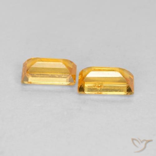 Shop natural 0.60ct Orange Doré Saphir gems, Baquette, from Tanzanie at GemSelect. In stock, global shipping!
