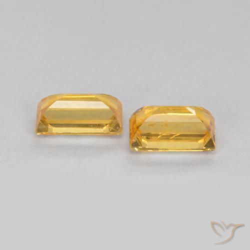 Shop natural 0.58ct Orange Doré Saphir gems, Baquette, from Tanzanie at GemSelect. In stock, global shipping!