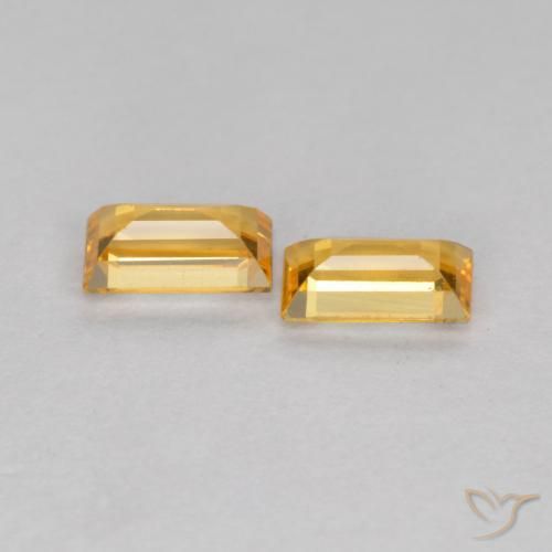 Shop natural 0.48ct Orange-or Saphir gems, Baquette, from Tanzanie at GemSelect. In stock, global shipping!