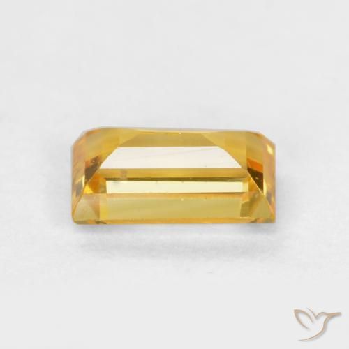 Saphir Doré naturelle Baquette, 0.39 ct, VS