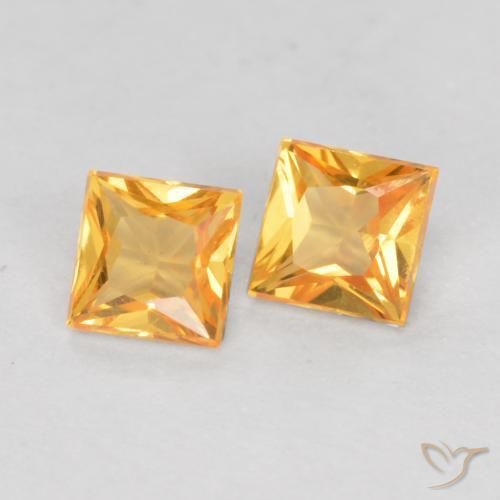 Shop natural 0.49ct Or moyen Saphir gems, Carré, from Tanzanie at GemSelect. In stock, global shipping!