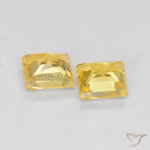 Shop natural 0.47ct Jaune Toscane Saphir gems, Carré, from Tanzanie at GemSelect. In stock, global shipping!