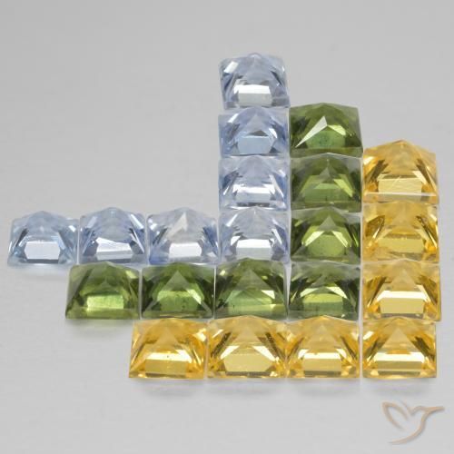Shop natural 4.18ct Multicolore Saphir gems, Carré, from Tanzanie at GemSelect. In stock, global shipping!