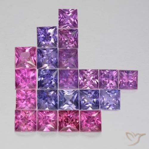 Shop natural 2.78ct Multicolore Saphir gems, Carré, from Tanzanie at GemSelect. In stock, global shipping!