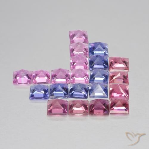 Shop natural 1.92ct Multicolore Saphir gems, Carré, from Tanzanie at GemSelect. In stock, global shipping!