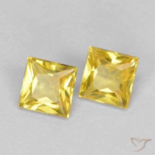 Shop natural 0.48ct Jaune Saphir gems, Carré, from Tanzanie at GemSelect. In stock, global shipping!