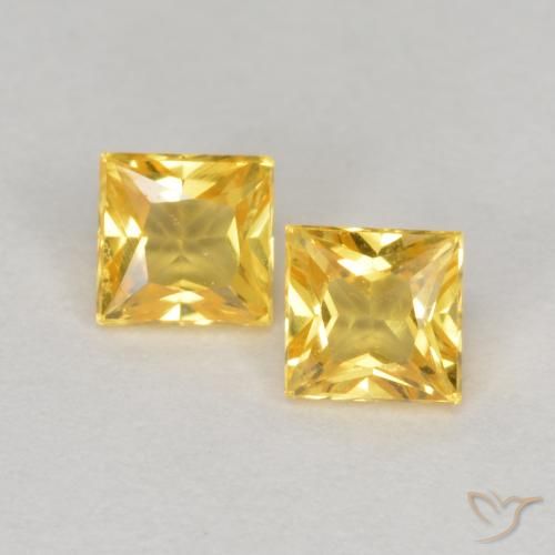 0.51ctw Naturel Or Saphir, Carré, VS