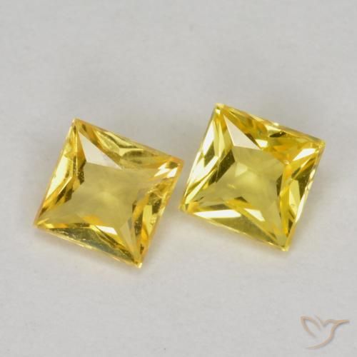Shop natural 0.46ct Jaune Saphir gems, Carré, from Tanzanie at GemSelect. In stock, global shipping!