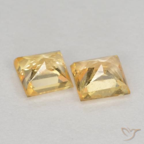 Shop natural 0.54ct Doré léger Saphir gems, Carré, from Tanzanie at GemSelect. In stock, global shipping!