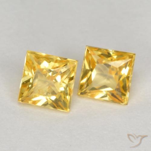 Shop natural 0.61ct Doré moyen Saphir gems, Carré, from Tanzanie at GemSelect. In stock, global shipping!