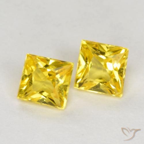 Shop natural 0.54ct Jaune Saphir gems, Carré, from Tanzanie at GemSelect. In stock, global shipping!