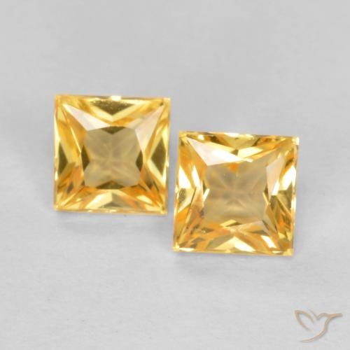 Shop natural 0.49ct Orange-or léger Saphir gems, Carré, from Tanzanie at GemSelect. In stock, global shipping!