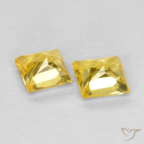 Shop natural 0.48ct Jaune Toscane Saphir gems, Carré, from Tanzanie at GemSelect. In stock, global shipping!