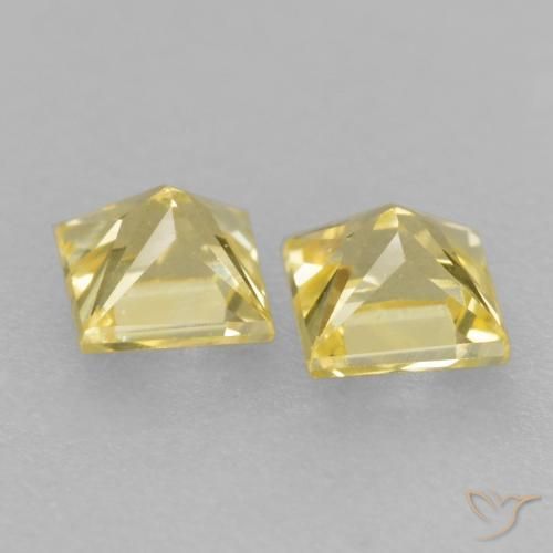 Shop natural 0.47ct Jaune Toscane Saphir gems, Carré, from Tanzanie at GemSelect. In stock, global shipping!