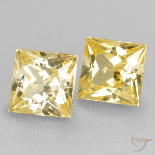 Shop natural 0.59ct Jaune Toscane Saphir gems, Carré, from Tanzanie at GemSelect. In stock, global shipping!