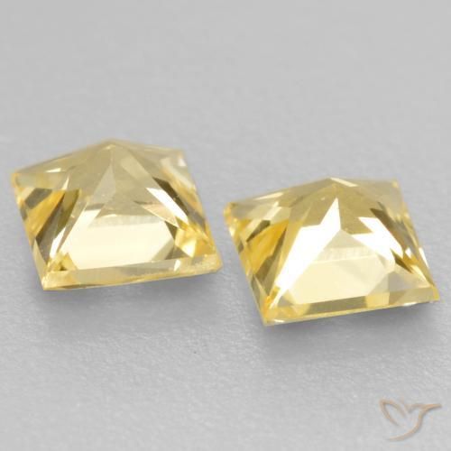 Shop natural 0.59ct Jaune Toscane Saphir gems, Carré, from Tanzanie at GemSelect. In stock, global shipping!