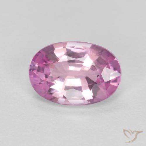 Saphir Violet raisin très clair naturelle ovale, 0.43 ct, VS