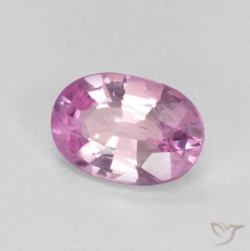 Saphir Violet raisin très clair naturelle ovale, 0.43 ct, VS